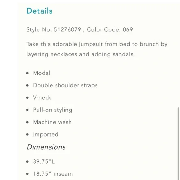 Anthropologie Red Floral Marina Sleep Jumpsuit Romper Medium - Picture 14 of 14